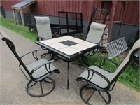 Outside patio table and four chairs