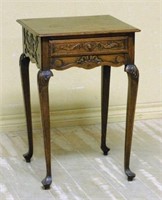 Adorable Shell Carved Louis XV Oak Side Table.