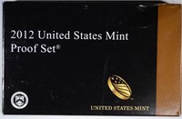 2012 U.S. MINT PROOF SET IN BOX W/COA