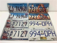 Asstd Matched Pair Metal License Plates