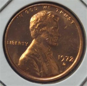 Uncirculated 1972 d. Lincoln penny