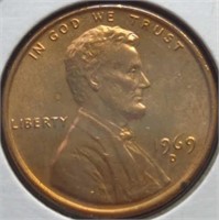 Uncirculated 1969 d. Lincoln penny