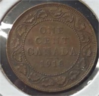 1918 Canadian penny