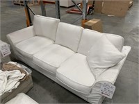 Maison 2 Piece White Fabric Lounge Suite