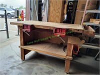 Wood Work Table w/ Double Craftsman Vise