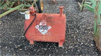 Small red fuel tank