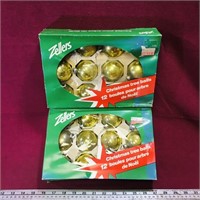 2 Boxes Of Zellers Christmas Ornaments (Vintage)