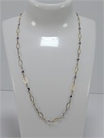 14K WHITE & YELLOW GOLD NECKLACE