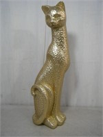 Tall 15" Golden Cat statue