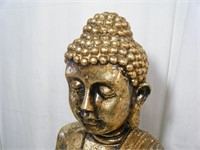 Large 15" Golden BUDDHA statue