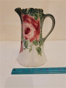 Keller & Guerin Floral Rose Vase from Luneville,