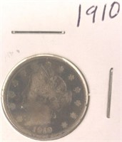 1910 Liberty " V " Nickel