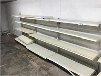 WALL MOUNT SHELVING 4FT SECTIONS 52 IN TALL