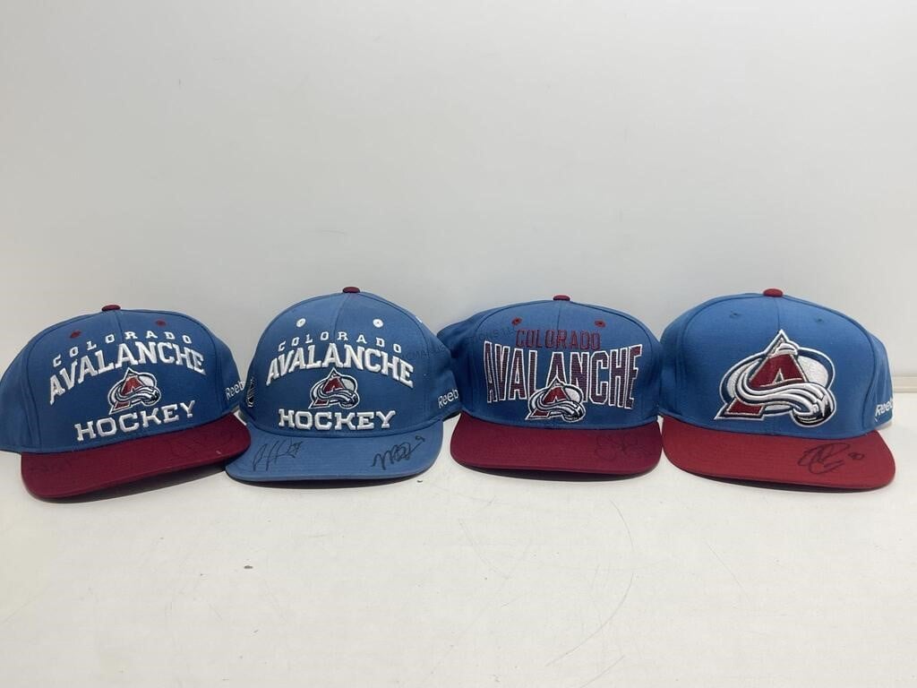 Signed Colorado Avalanche Sports Hats
