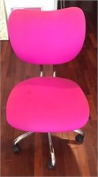 PINK ROLLING OFFICE CHAIR