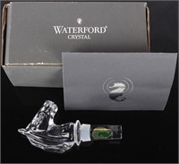 WATERFORD CRYSTAL HORSE BOTTLE STOPPER