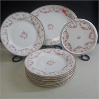 9 Pcs Bridal Rose Austrian Porcelain