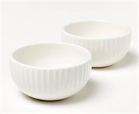 Earthenware 2pk Mini Pinch Bowls Cream- Figmint