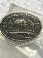 1981 Hesston NFR Hat / Lapel Pin, LOT of (5)