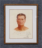 Armand La Montagne Ted Williams Signed Lithograph