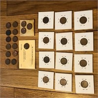 1950's Lincoln Head Wheat Penny Coins