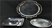 Grp 3 Silver Plate Platters