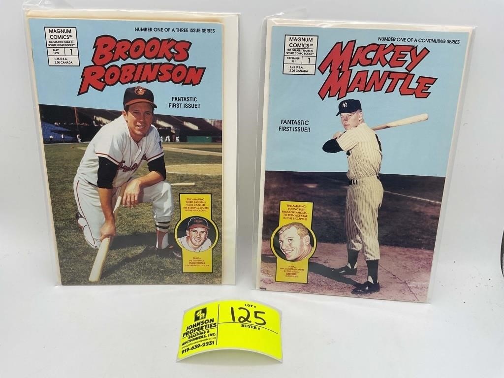MICKEY MANTLE AND BROOKS ROBINSON MAGUM COMIC NUMB