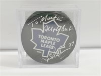 Autographed Puck DARRYL SITTLER With COA