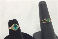 Two 10 KT Gold Rings