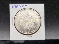 1881-CC U.S. MORGAN SILVER DOLLAR