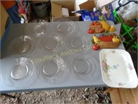 8 Princess House plates, 2-plaques & platter