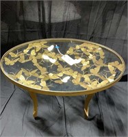 Pier 1 Imports Gold Butterfly Coffee Table