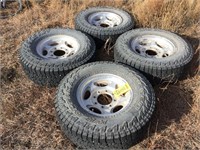 (4) F250 Rims W/All Terrain Tires