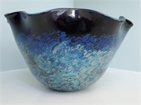 Spectacular Art Glass Bowl, Signed