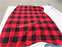 vintage red plaid wool blanket Marlboro store