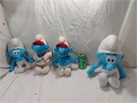 4 poupées Smurf/Schroumpf