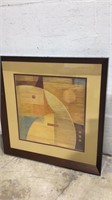 Large Framed & Matted Abstract Print Z15D