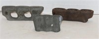 Lead Molds (Lot of 3)