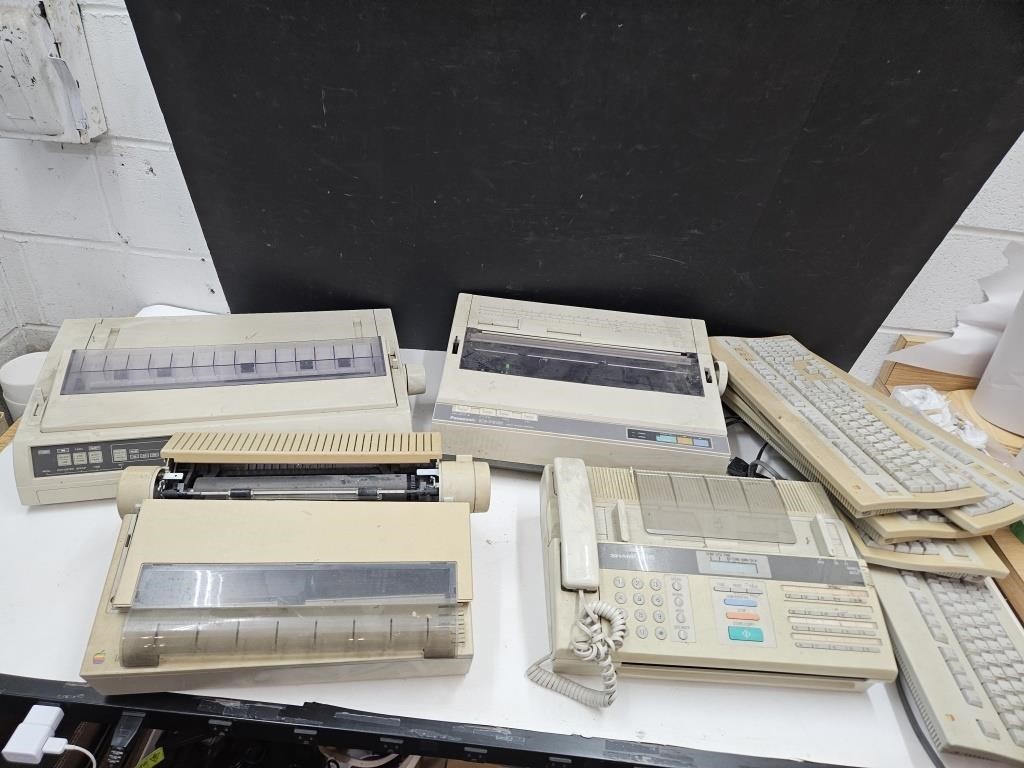 VTg keyboards, Fax Machine & Printers Untested