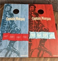 Captain Morgan Cornhole Boards W Bags & Storage