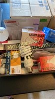 Light bulbs- 3 boxes of misc bulbs