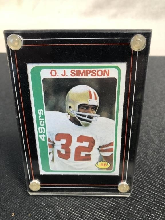 O.J, Simpson 49ers Football Card