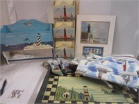 Stamps & Lighthouse Decor