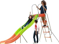 $375  10 ft Outdoor Play Set Kids Slide & Swingset