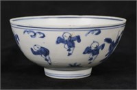 Chinese Blue & White Porcelain Bowl Hatcher Cargo