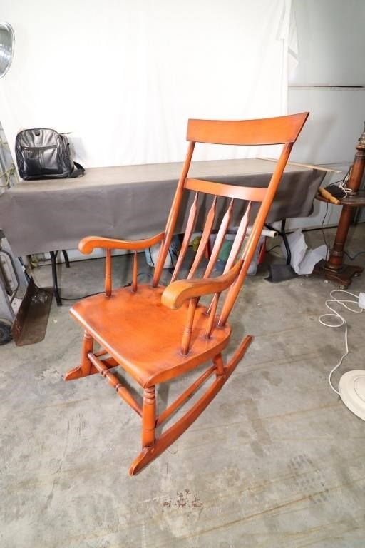 Rocking Chair - Burnt Orange In Color