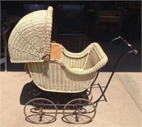 Antique Whitney wicker buggy