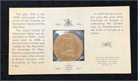 Canadian & British Columbia Centenary Medal