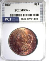 1890 Morgan MS65+ LISTS $2200