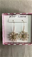 Betsey Johnson Flower Earrings